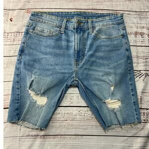 No Boundaries Light Blue Jean Shorts